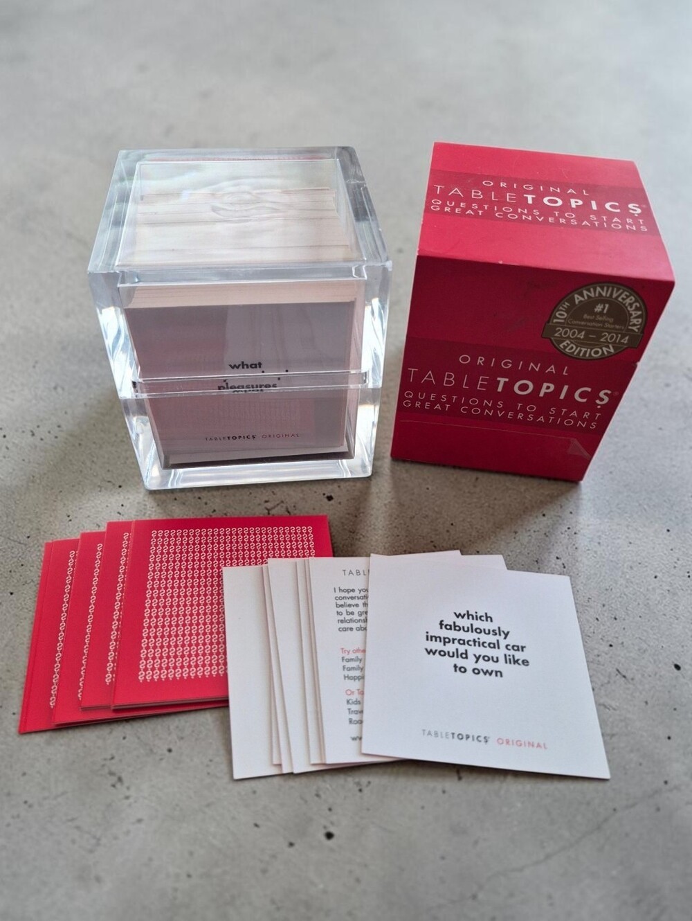 Tabletopics Original Conversation Starter Cards - 10th Anniversary Edition